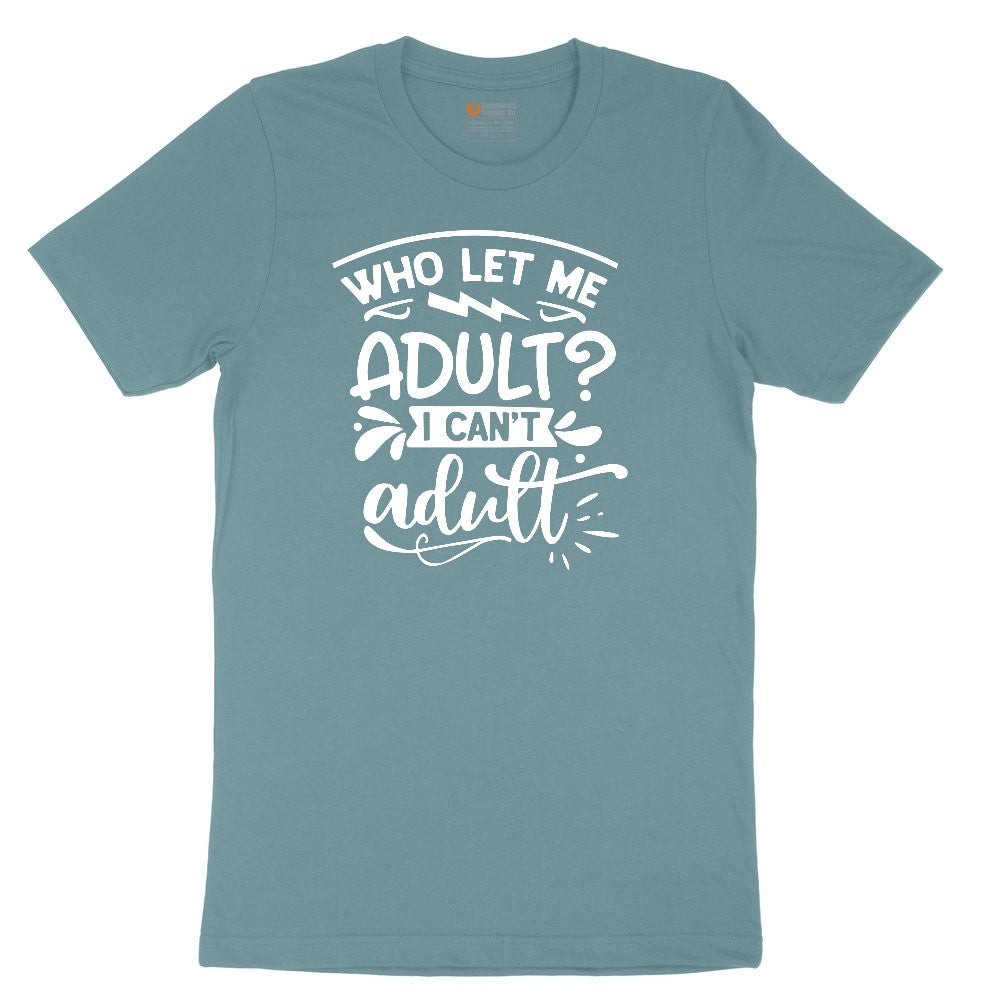 Who Let Me Adult Ladies Short Sleeve Tee - Surf Blackout