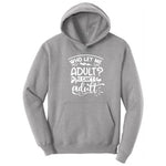 Who Let Me Adult Hoodie - Athletic Heather