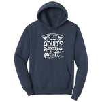 Who Let Me Adult Hoodie - Navy