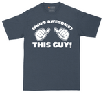 Who's Awesome - This Guy tall t-shirt for men in Heather Navy