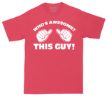 Who's Awesome - This Guy tall t-shirt for men in Heather Red