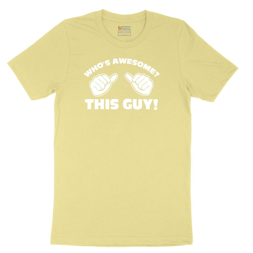 Who's Awesome - This Guy Youth Short Sleeve Tee - Yellow