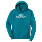 Wine Because No Good Story Begins with a Salad Ladies Hoodie - Teal