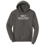 Wine Because No Good Story Begins with a Salad Hoodie - Charcoal