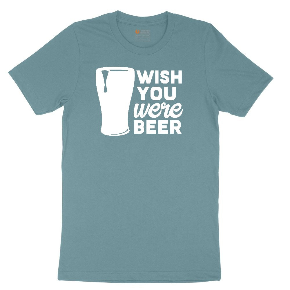 Wish You Were Beer Ladies Short Sleeve Tee - Surf Blackout