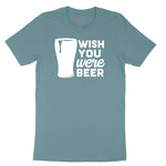Wish You Were Beer Ladies Short Sleeve Tee - Surf Blackout