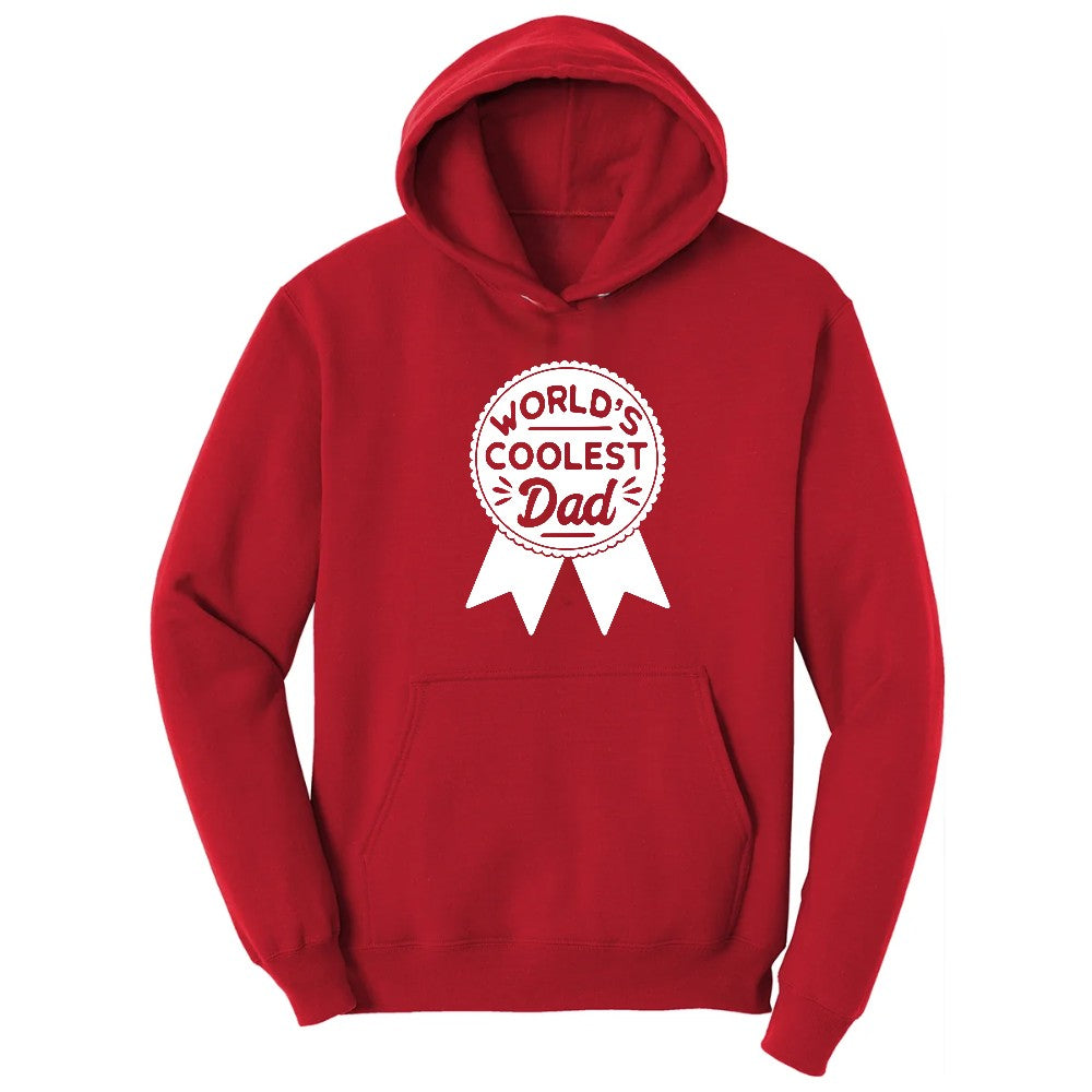 Worlds Coolest Dad Hoodie - Red