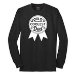 Worlds Coolest Dad Long Sleeve Tee - Jet Black
