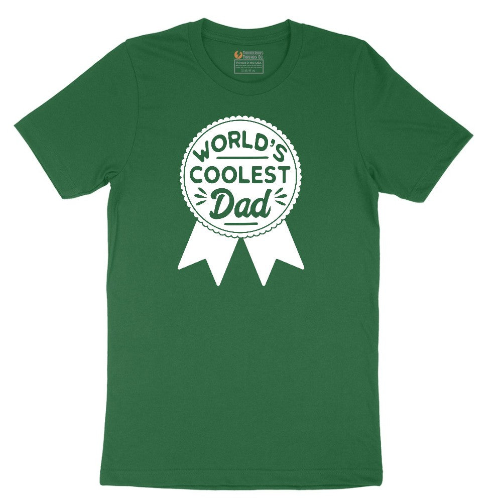 Worlds Coolest Dad Short Sleeve Tee - Athletic Kelly