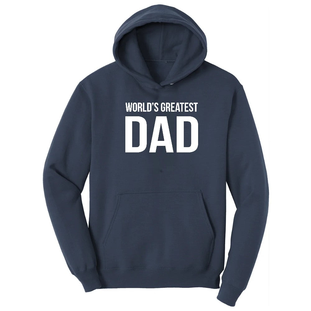 Worlds Greatest Dad Hoodie - Navy
