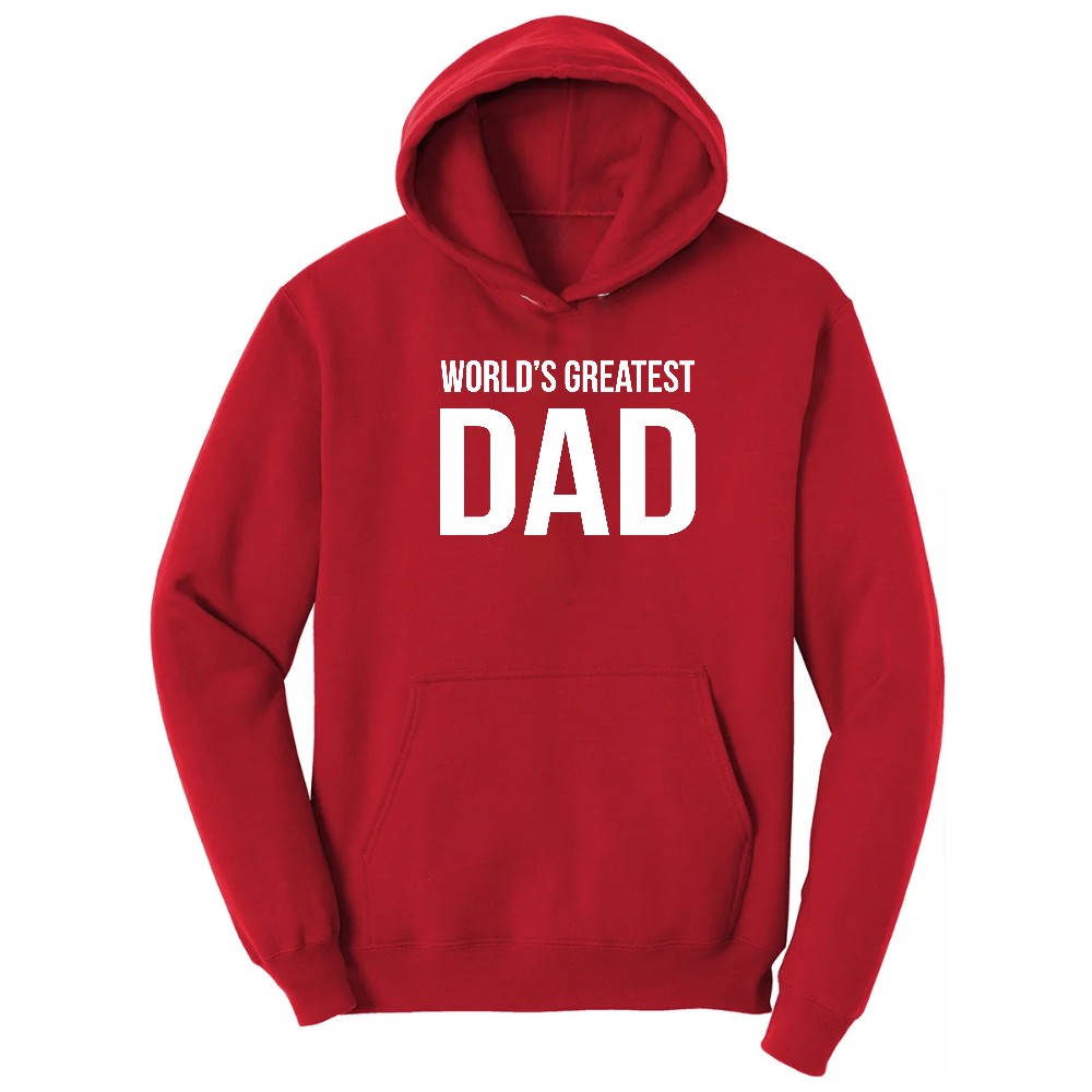Worlds Greatest Dad Hoodie - Red