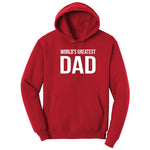 Worlds Greatest Dad Hoodie - Red