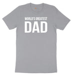 Worlds Greatest Dad Short Sleeve Tee - Athletic Heather Grey