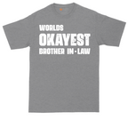 World's Okayest Brother in Law tall t-shirt for men in Athletic Heather