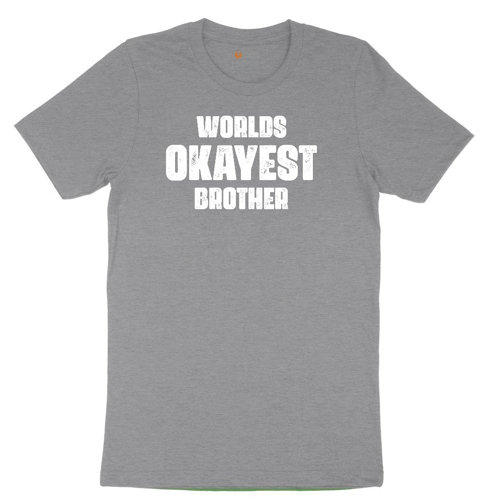 Worlds Okayest Brother Toddler Short Sleeve Tee - Athletic Heather