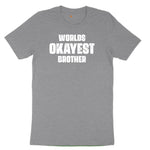 Worlds Okayest Brother Toddler Short Sleeve Tee - Athletic Heather