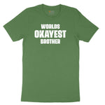 Worlds Okayest Brother Toddler Short Sleeve Tee - Athletic Kelly