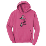 Yes I Can Drive a Stick Funny Halloween Shirt Ladies Hoodie - Sangria