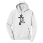Yes I Can Drive a Stick Funny Halloween Shirt Ladies Hoodie - White
