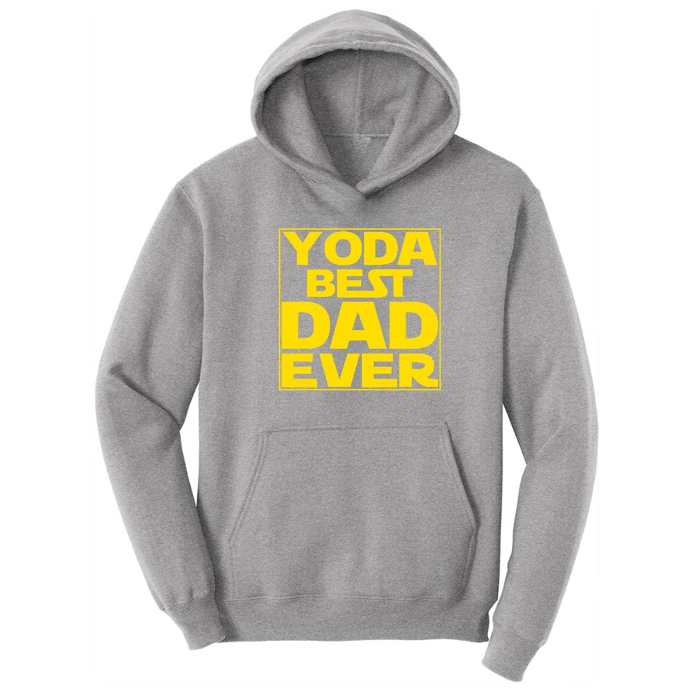 YODA Best Dad Ever Hoodie - Athletic Heather