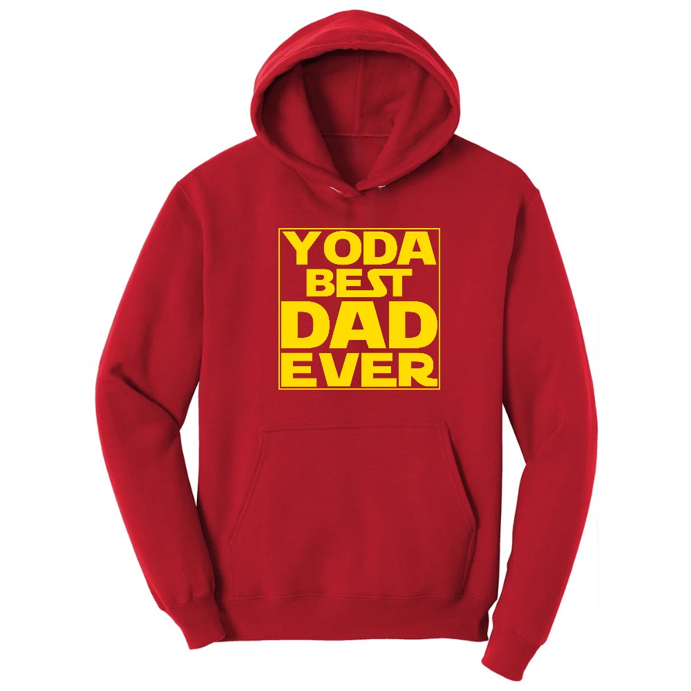 YODA Best Dad Ever Hoodie - Red