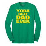 YODA Best Dad Ever Long Sleeve Tee - Kelly Green