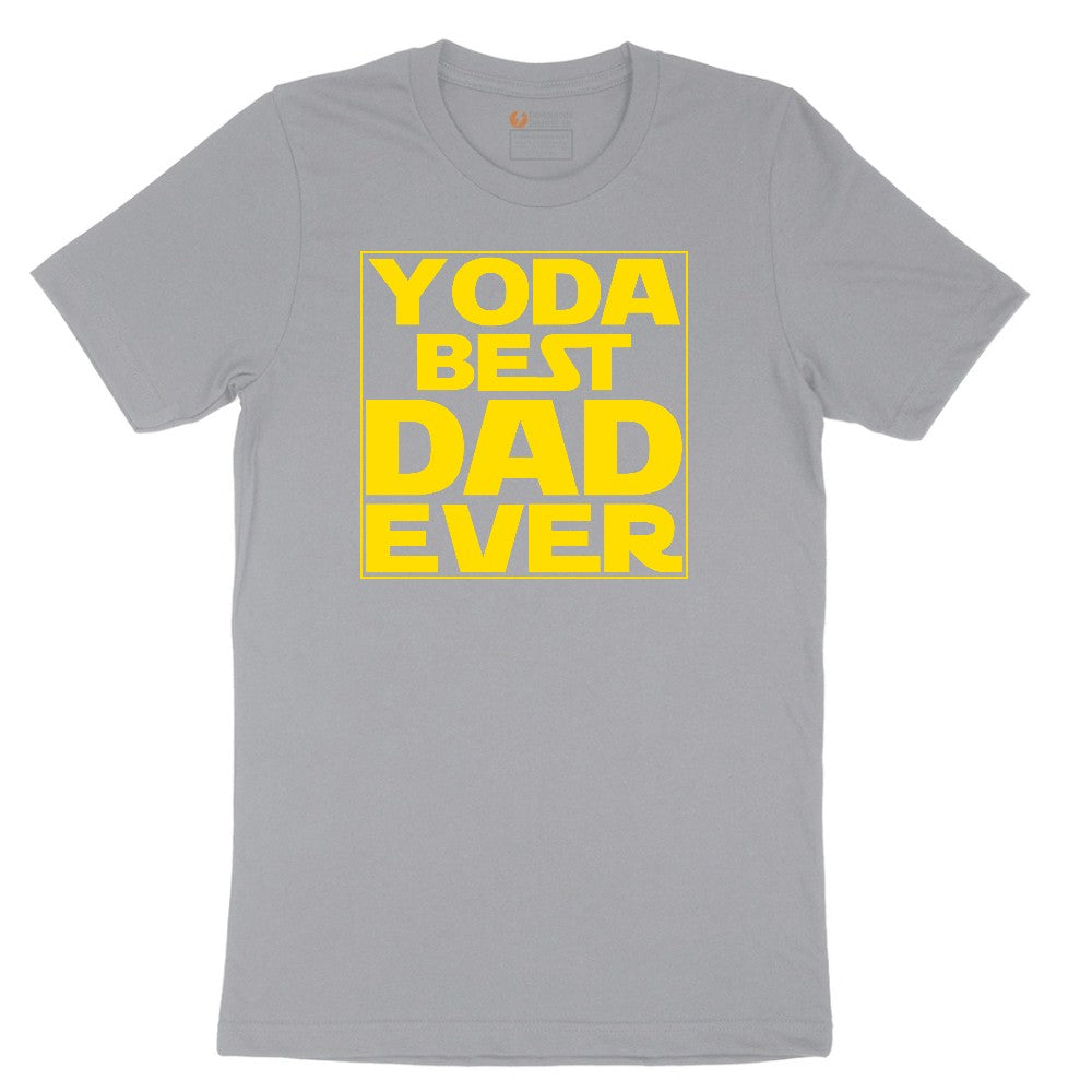 YODA Best Dad Ever Short Sleeve Tee - Athletic Heather Grey
