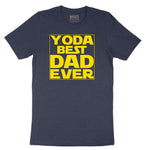 YODA Best Dad Ever Short Sleeve Tee - Heather Navy