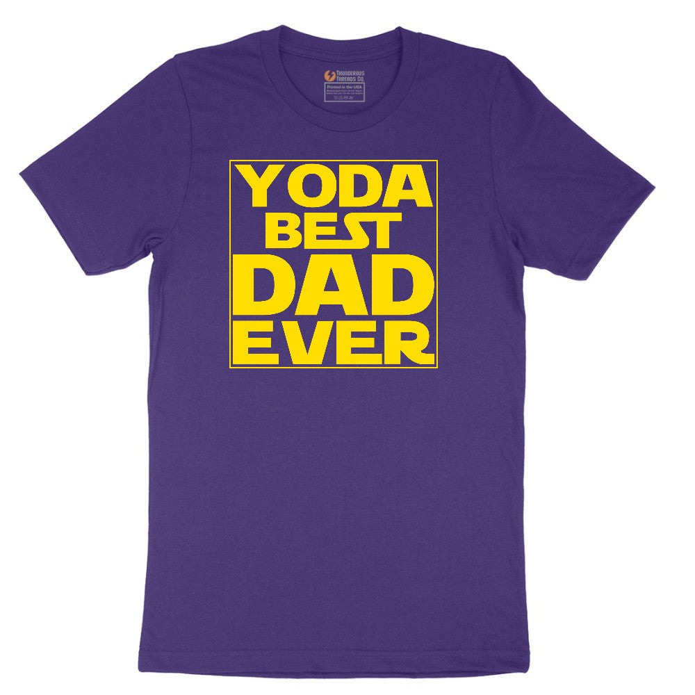 YODA Best Dad Ever Short Sleeve Tee - Team Purple