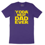 YODA Best Dad Ever Short Sleeve Tee - Team Purple