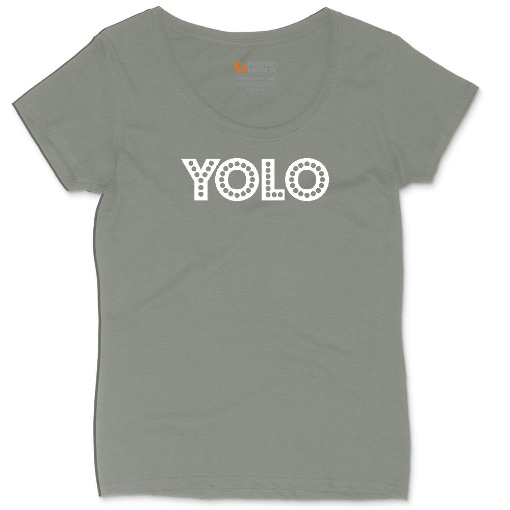 YOLO Ladies Curvy Tee - Bamboo Blackout