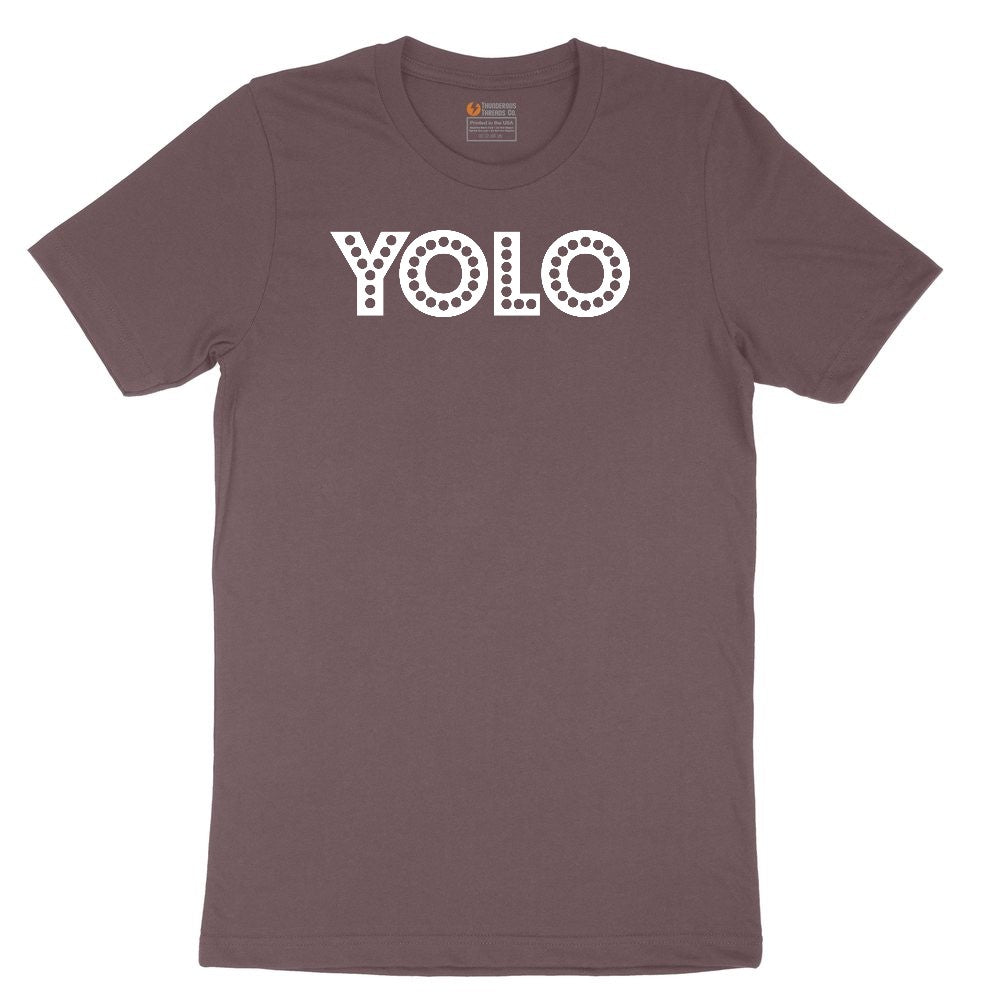 YOLO Ladies Short Sleeve Tee - Sangria Blackout