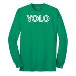 YOLO Long Sleeve Tee - Kelly Green