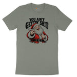 You Ain't Getting Shit Santa Design Ladies Short Sleeve Tee - Bamboo Blackout