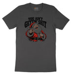 You Ain't Getting Shit Santa Design Ladies Short Sleeve Tee - Vintage Smoke