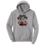 You Ain't Getting Shit Santa Design Hoodie - Athletic Heather
