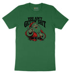 You Ain't Getting Shit Santa Design Short Sleeve Tee - Athletic Kelly