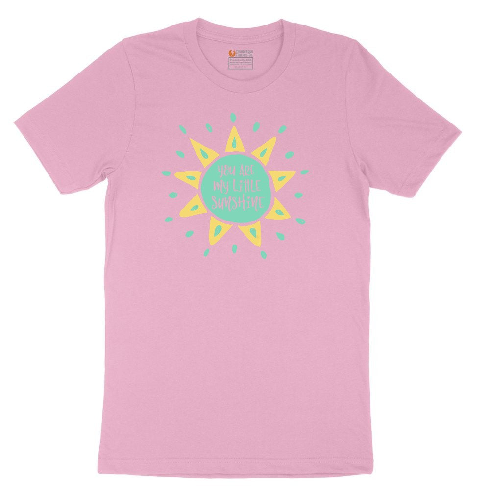 You are My Littlest Sunshine Toddler Short Sleeve Tee - Candy Pink