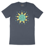 You are My Littlest Sunshine Toddler Short Sleeve Tee - Heather Navy