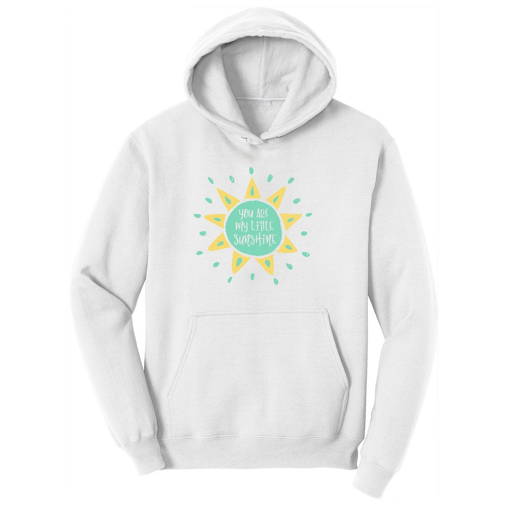 You are My Littlest Sunshine Youth Hoodie - White