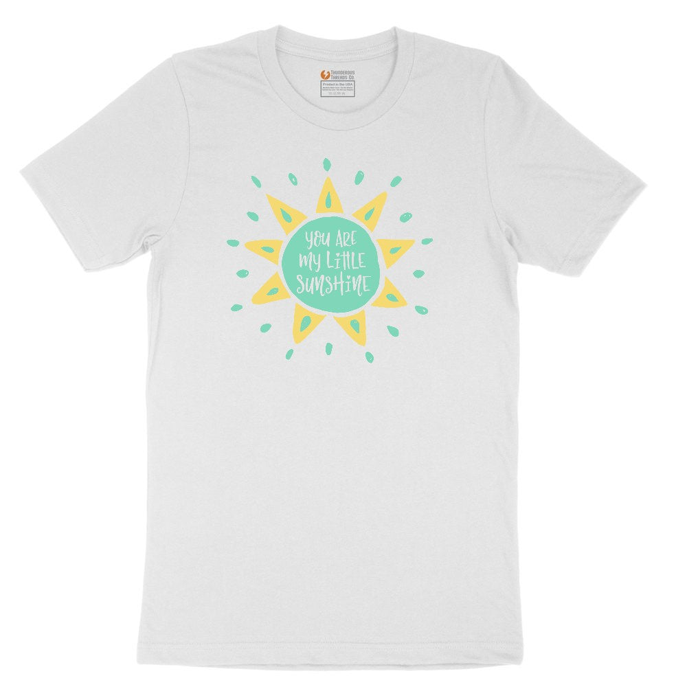 You are My Littlest Sunshine Youth Short Sleeve Tee - White