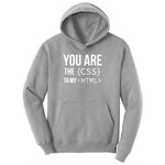 You Are the CSS to My HTML Ladies Hoodie - Athletic Heather