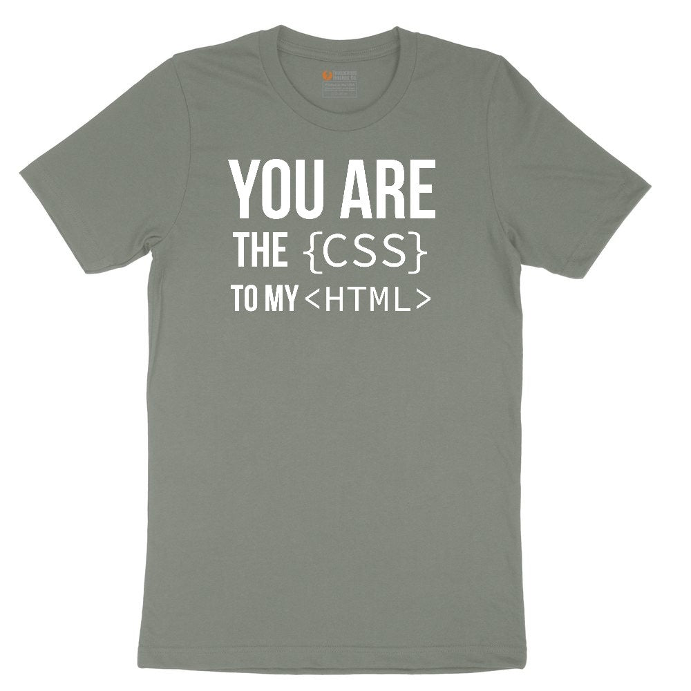 You Are the CSS to My HTML Ladies Short Sleeve Tee - Bamboo Blackout