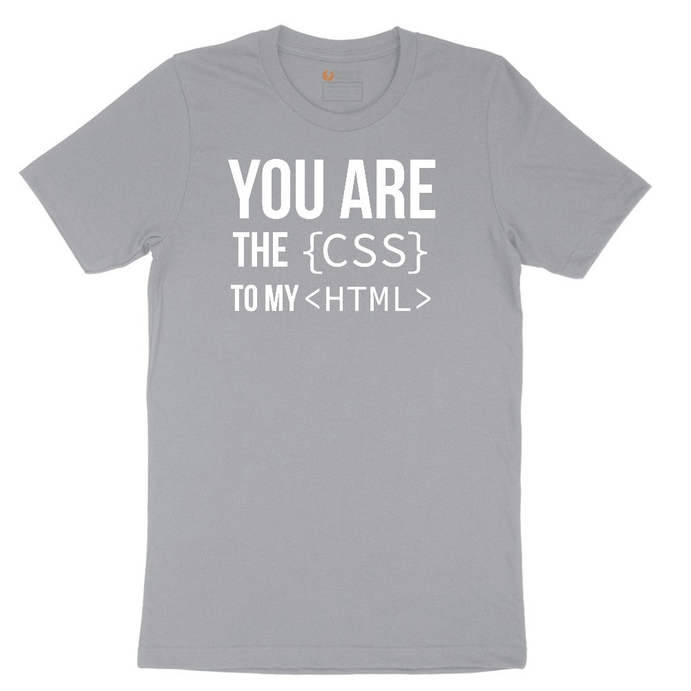 You Are the CSS to My HTML Short Sleeve Tee - Athletic Heather Grey