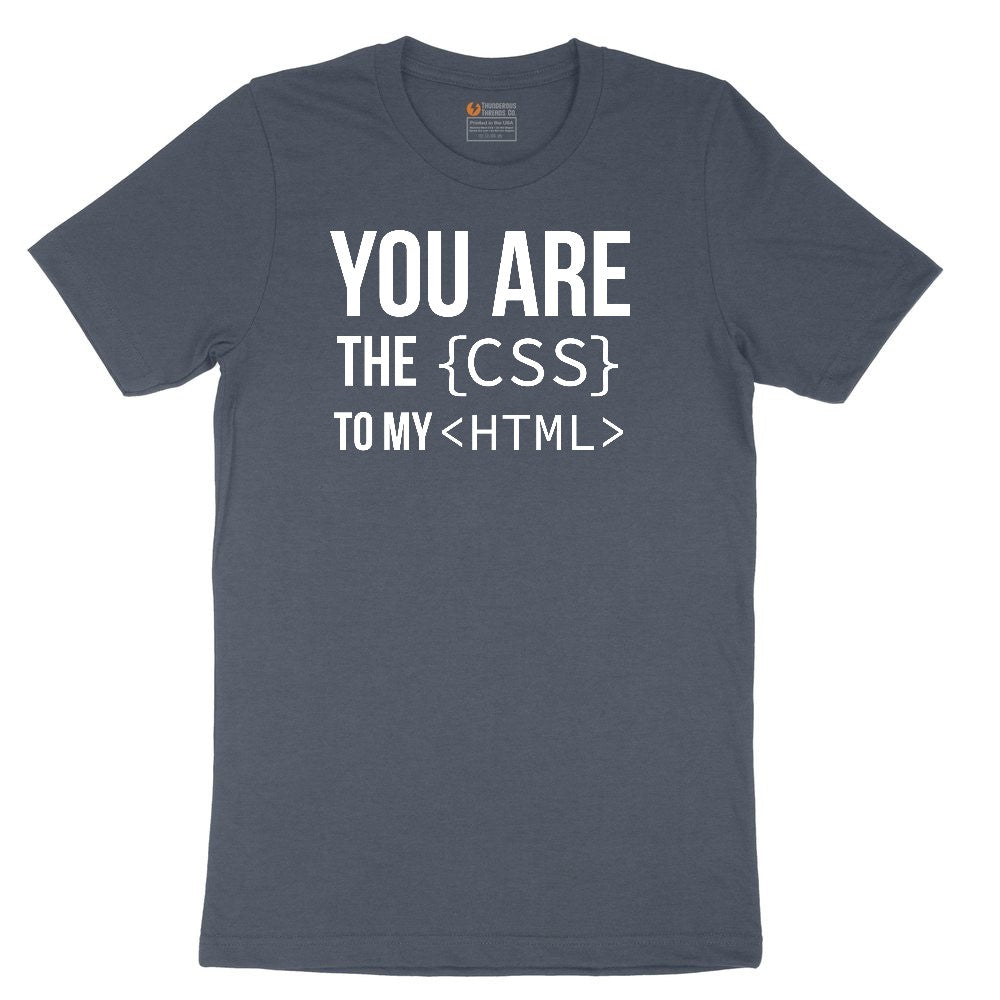 You Are the CSS to My HTML Toddler Short Sleeve Tee - Heather Navy