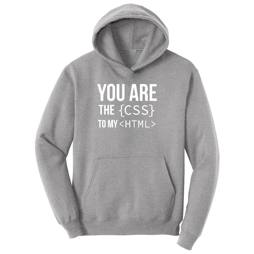 You Are the CSS to My HTML Youth Hoodie - Athletic Heather