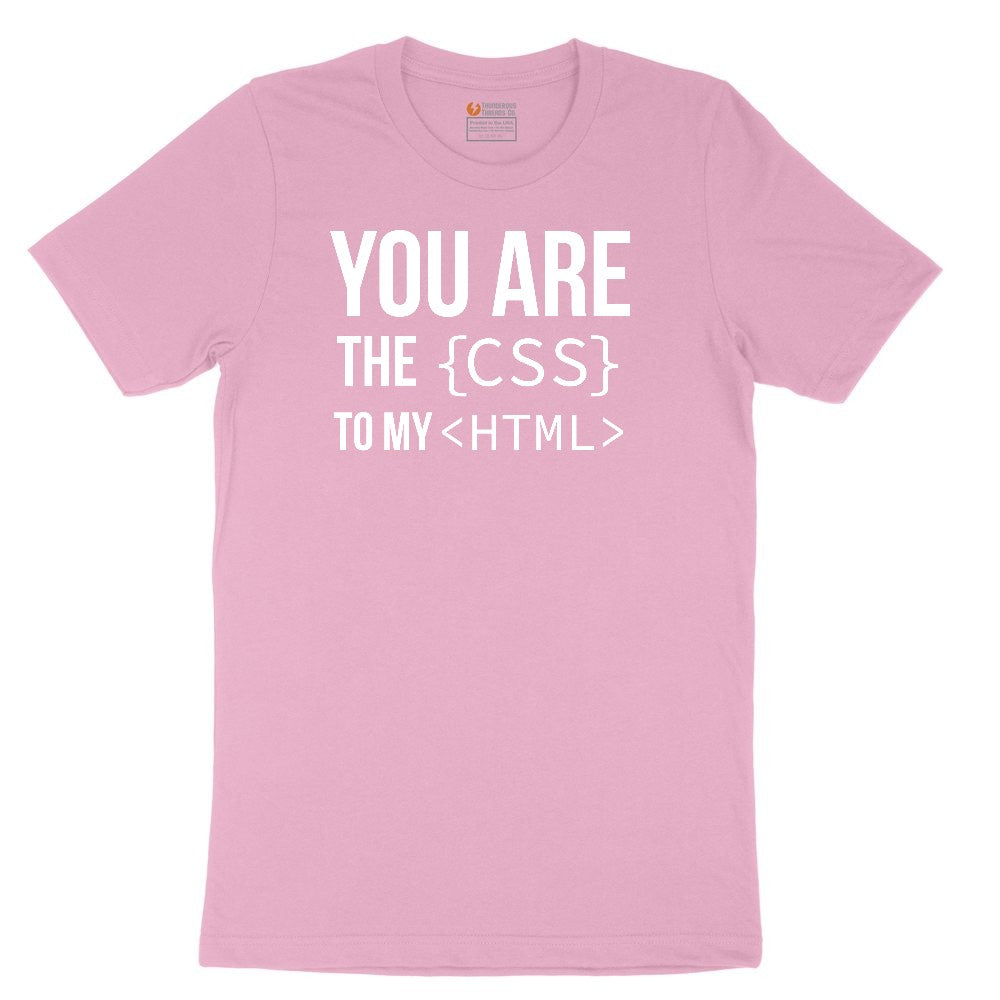 You Are the CSS to My HTML Youth Short Sleeve Tee - Candy Pink