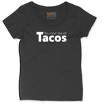 You Had Me at Tacos Version 1 Ladies Curvy Tee - Black