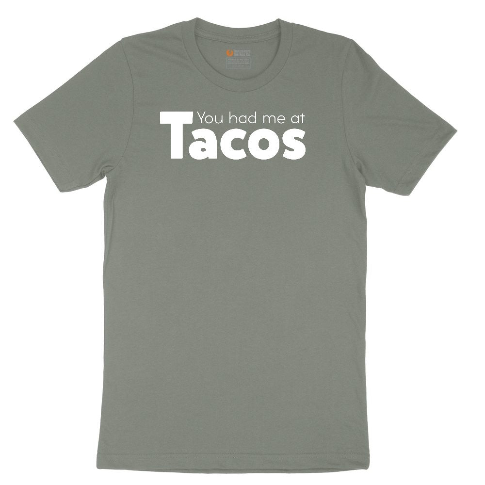 You Had Me at Tacos Version 1 Ladies Short Sleeve Tee - Bamboo Blackout
