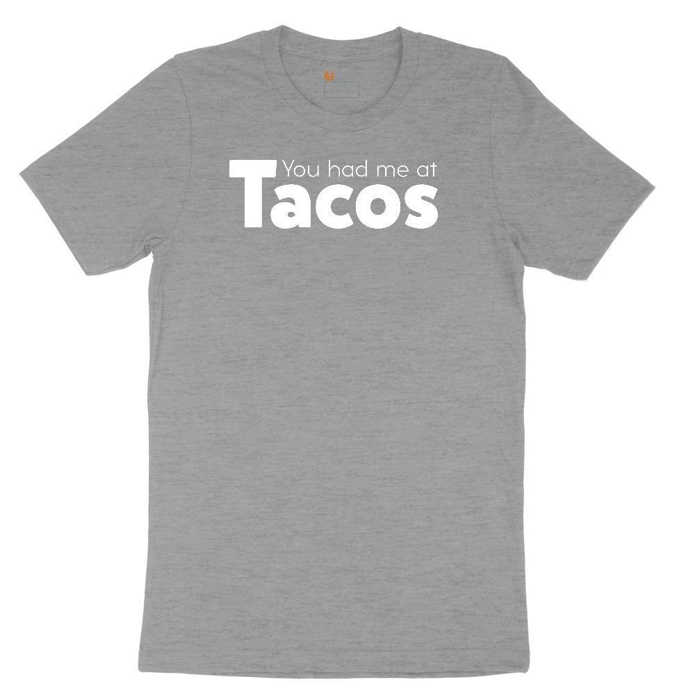 You Had Me at Tacos Version 1 Ladies Short Sleeve Tee - Granite Heather